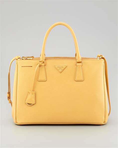 prada purse yellow|prada saffiano mini.